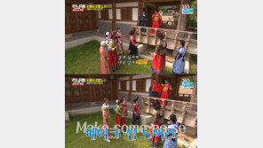‘런닝맨’ 이준기, 곤룡포 입고 ‘뿅망치국 황제’ 빙의…유재석 “여보! 얘네 다 잘라 여보!”