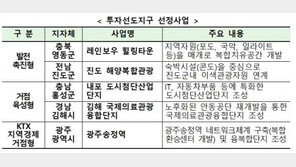 영동·진도 등 5곳, 지역경제 활성화 위한 ‘투자선도지구’ 지정