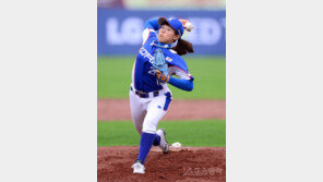 [포토] 김라경, 최연소 국가대표 강속구 소녀