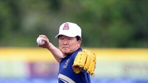 [포토] 여자야구월드컵, 구본준 부회장 시구