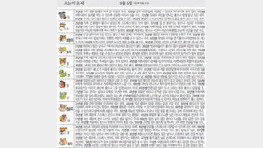 [오늘의 운세/9월5일] 