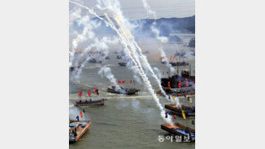 왜선 133척 물리친 충무공 ‘명량대첩’ 재현