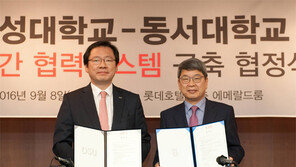 경성대-동서대 “교수진-캠퍼스 공유”