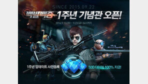 출시 1주년 앞둔 '백발백중', 대규모 업데이트 사전등록 실시