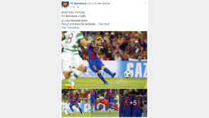 ‘메시·수아레스·네이마르’ 활약 바르셀로나, 셀틱에 7-0 대승 