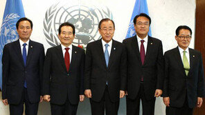 2野 “반기문, 러브콜 싫은 표정 아니었다” vs 정진석 “무슨 러브콜”