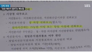 지진 나도 “밤에는 장관 깨우지 말라” 기상청 황당 매뉴얼