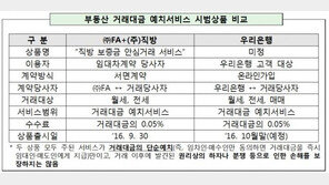 부동산 거래대금 예치서비스 시범상품, 30일 출시