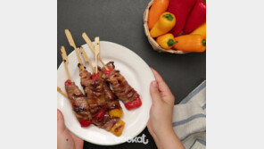  혼술족들을 위한 간편 레시피 ‘파프리카 삼겹살 꼬치’