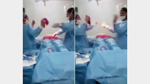 [영상]환자 배 갈라놓고 ‘막춤’추는 성형외과 의사·간호사