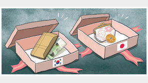 [야마구치의 한국 블로그]韓의 고기 선물과 日의 손수건 선물