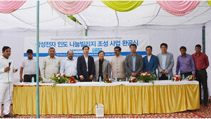 플랜코리아·삼성전자, 인도 바이드푸라 마을 ‘나눔빌리지’ 조성 완료