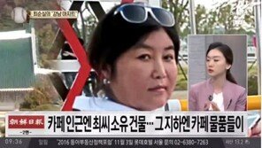 최순실 국정 농단 파문 거세져, 논현동 카페가 아지트 의혹