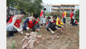 텃밭 가꿔 나눔 이어가는 롯데아울렛 수완점