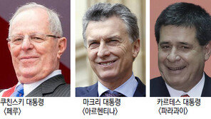 남미 우파대통령 ‘3총사’ 경제성장 불붙이다 