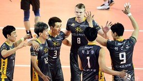 김요한 살아난 KB손해보험, 대한항공 꺾고 첫 승