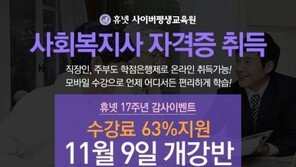 유망직종 사회복지사, 온라인 학점은행으로 취득 가능해