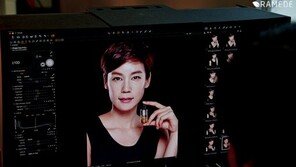 배우 김지호, 울트라브이 이데베논 광고촬영 현장 스케치