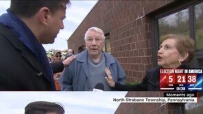 [영상]“힐러리”vs“트럼프” 지지후보 다른 노부부 카메라 앞에서 티격태격