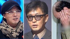 차은택의 스타일 변천사, 모자→가발→민머리에 수의 ‘씁쓸’