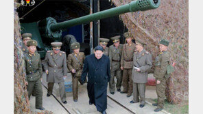 김정은, 서해 백령도 인근 마합도 방어대 시찰