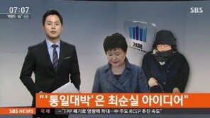 靑 “‘통일 대박’ 최순실 아이디어, ‘오보’…연관성 無”