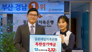 동원제일저축은행, 연 2.32% 고금리 정기예금 특판