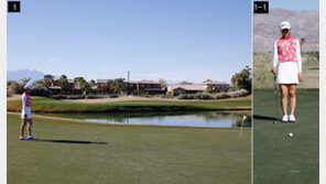 [혼마골프와 함께 하는 정재은의 온 그린] ‘공과 홀 사이 경사’ 확인하는 습관 가져라
