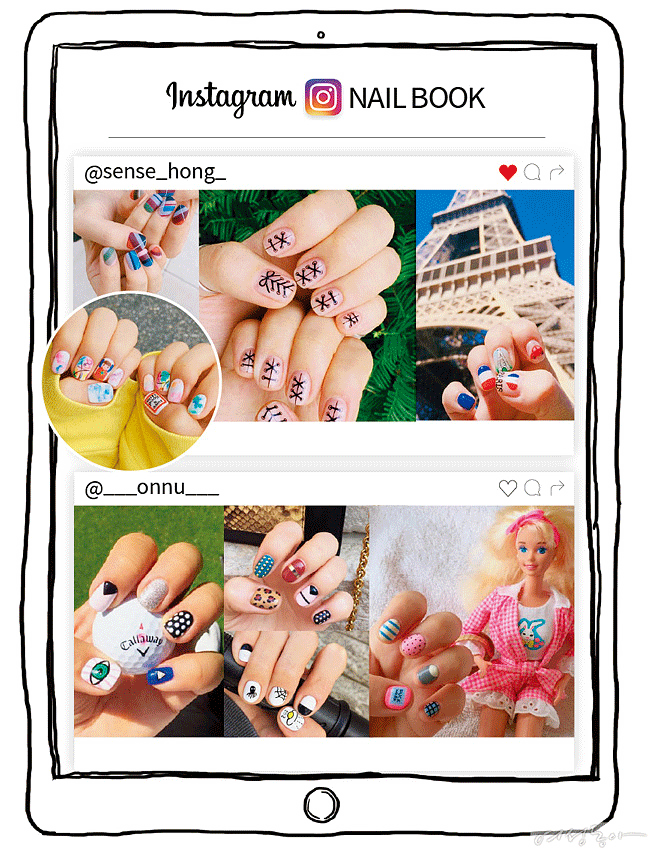 Instagram NAIL BOOK~ 네일 아티스트의 인스타그램