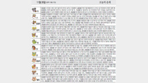 [오늘의 운세/11월26일]