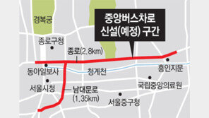 종로-남대문로에 중앙버스차로 만든다