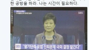 정청래 “박근혜 대통령, 국회에 공 넘기고 시간벌기 택했다” 대국민 담화 혹평