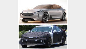 기아차 최초 스포츠 세단 ‘K8’ 추정 ‘실사’  온라인 유출 