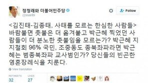 정청래 “김종태, 국민이 종북좌파면 박근혜는 범종북좌파 교사범인가”