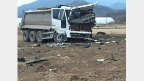 강원 철원서 대전차 지뢰 폭발…덤프트럭 운전자 1명 사망