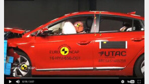 [동영상]유로 NCAP 안전도 평가 ‘만점’ … 현대차 아이오닉 충돌 영상