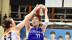 골 밑 완벽히 장악한 KDB생명, KB 꺾고 공동 2위 도약