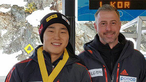‘호랑이 연고’의 힘? 윤성빈 금빛 질주