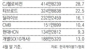 CJ헬로비전, 하나방송 인수… M&A 재개 