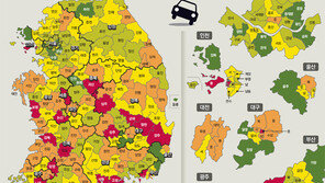 지방市郡 절반이 교통안전 취약