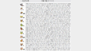[오늘의 운세/12월12일]