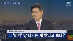 새누리당 홍문종 “‘최순실의 남자들’ 지목보다 ‘대통령의 남자’가 덜 억울”