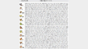 [오늘의 운세/12월14일]