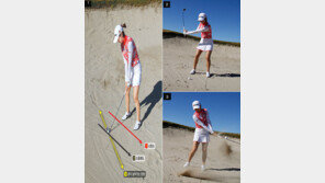 [혼마골프와 함께 하는 정재은의 온 그린] 모래 위 3개의 가상선을 그려라