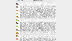 [오늘의 운세/12월16일]
