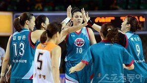 스피드로 높이 잡았다…KEB하나 3연승