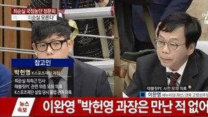 정동춘·박헌영 “이완영 위증교사 안해”…박헌영 “노승일에 따졌더니, 위증 교사 아니라 해”