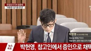 박헌영 “고영태, 자잘한 위증해왔다”