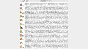 [오늘의 운세/12월23일]