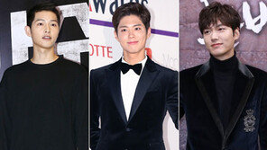 송중기·박보검·이민호, 최고 한류스타 3파전